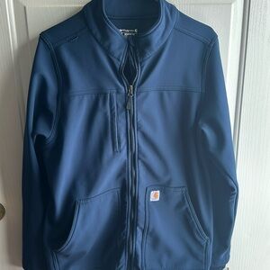 Carhartt Women's Navy Bonded Fleece Scrub Jacket